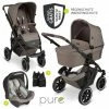 Budget ✨ ABC Design 3in1 Kinderwagen-Set Salsa 4 Air - inkl. Babywanne, Autositz Tulip, Sportsitz und Zubehörpaket - Pure Edition - Nature - Collection 2023 👍