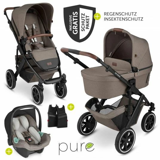 Budget ✨ ABC Design 3in1 Kinderwagen-Set Salsa 4 Air - inkl. Babywanne, Autositz Tulip, Sportsitz und Zubehörpaket - Pure Edition - Nature - Collection 2023 👍 3 Budget ✨ ABC Design 3in1 Kinderwagen-Set Salsa 4 Air - inkl. Babywanne, Autositz Tulip, Sportsitz und Zubehörpaket - Pure Edition - Nature - Collection 2023 👍