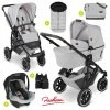 Wholesale 👏 ABC Design 3in1 Kinderwagen-Set Salsa 4 Air - inkl. Babywanne, Tulip, Sportsitz, Wickeltasche & Fußsack - Fashion Edition - Mineral - Collection 2022 ✨