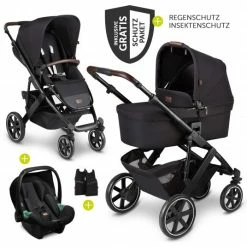 Cheap 👍 ABC Design 3in1 Kinderwagen-Set Salsa 4 - inkl. Babyschale Tulip & XXL Zubehörpaket - Fashion Edition - Midnight - Collection 2021 🌟
