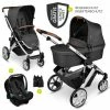 Brand new 😀 ABC Design 3in1 Kinderwagen-Set Salsa 4 - inkl. Babyschale Tulip & XXL Zubehörpaket - Piano - Collection 2021 🎉