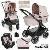 Best Sale 👏 ABC Design 3in1 Kinderwagen-Set Samba Starter Set inkl. Autositz Tulip und XXL Zubehörpaket - Pure Edition - Berry - Collection 2023 🌟