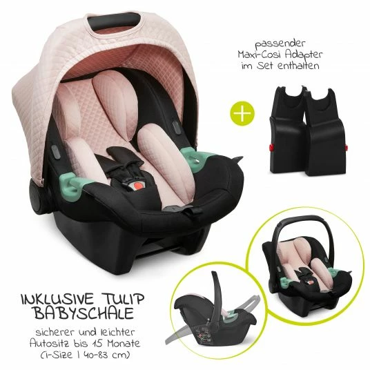 Best Sale 👏 ABC Design 3in1 Kinderwagen-Set Samba Starter Set inkl. Autositz Tulip und XXL Zubehörpaket - Pure Edition - Berry - Collection 2023 🌟 4 Best Sale 👏 ABC Design 3in1 Kinderwagen-Set Samba Starter Set inkl. Autositz Tulip und XXL Zubehörpaket - Pure Edition - Berry - Collection 2023 🌟 - Image 2