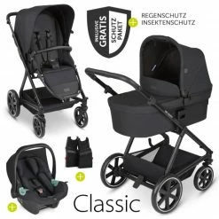 Buy ⭐ ABC Design 3in1 Kinderwagen-Set Vicon 4 - inkl. Babywanne, Autositz Tulip, Sportsitz und Zubehörpaket - Classic Edition - Ink - Collection 2023 ✔️