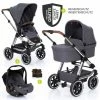 Hot Sale 👏 ABC Design 3in1 Pram Set Condor 4 Air - Diamond Special Edition - incl. baby bath, baby seat & accessories package - Asphalt 🧨 -Pushchairs Shop abc design 3in1 kinderwagenset condor 4 air diamond special edition inkl babywanne babyschale zubehorpaket asphalt 481907 121907 321000 zamboo set d0