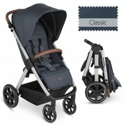 Outlet 😀 ABC Design Buggy & Sportwagen Avus mit Einhand-Faltung und höhenverstellbarem Schieber (bis 25 kg belastbar) - Classic Edition - Lake - Collection 2023 😀