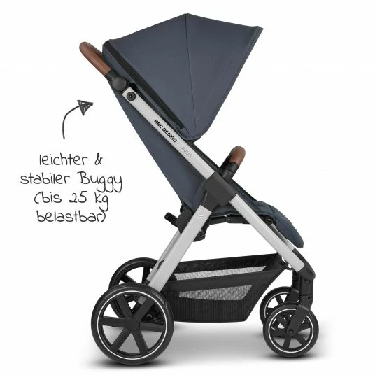 Outlet 😀 ABC Design Buggy & Sportwagen Avus mit Einhand-Faltung und höhenverstellbarem Schieber (bis 25 kg belastbar) - Classic Edition - Lake - Collection 2023 😀 4 Outlet 😀 ABC Design Buggy & Sportwagen Avus mit Einhand-Faltung und höhenverstellbarem Schieber (bis 25 kg belastbar) - Classic Edition - Lake - Collection 2023 😀 - Image 2
