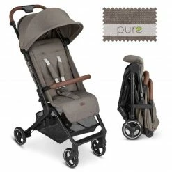 Brand new 😀 ABC Design Buggy & Sportwagen Ping Two mit flacher Liegeposition - inkl. Transporttasche & Tragegurt - Pure Edition - Nature - Collection 2023 🔔
