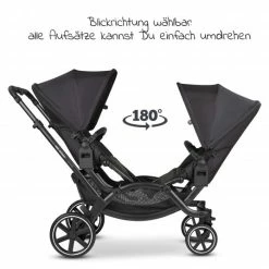 Best deal 🛒 ABC Design Geschwisterwagen & Zwillingskinderwagen Zoom inkl. 2 Sportsitzen - Classic Edition - Ink - Collection 2023 🎉 -Pushchairs Shop abc design geschwisterwagen zwillingskinderwagen zoom inkl 2 sportsitzen classic edition ink 12001542300 d2