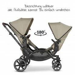 Best Pirce 🛒 ABC Design Geschwisterwagen & Zwillingskinderwagen Zoom inkl. 2 Sportsitzen - Classic Edition - Reed - Collection 2023 😍 -Pushchairs Shop abc design geschwisterwagen zwillingskinderwagen zoom inkl 2 sportsitzen classic edition reed 12001542301 d2