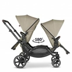 Best Pirce 🛒 ABC Design Geschwisterwagen & Zwillingskinderwagen Zoom inkl. 2 Sportsitzen - Classic Edition - Reed - Collection 2023 😍 -Pushchairs Shop abc design geschwisterwagen zwillingskinderwagen zoom inkl 2 sportsitzen classic edition reed 12001542301 d3