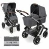 Brand new 👍 ABC Design Kombi-Kinderwagen Salsa 4 Air - inkl. Babywanne & Sportsitz - Diamond Edition - Asphalt - Collection 2023 🥰