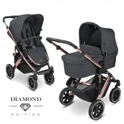 Best Pirce 🧨 ABC Design Kombi-Kinderwagen Salsa 4 Air - inkl. Babywanne & Sportsitz - Diamond Edition - Bubble - Collection 2022 🔥