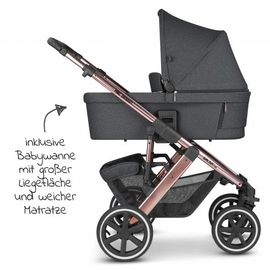 Best Pirce 🧨 ABC Design Kombi-Kinderwagen Salsa 4 Air - inkl. Babywanne & Sportsitz - Diamond Edition - Bubble - Collection 2022 🔥 4 Best Pirce 🧨 ABC Design Kombi-Kinderwagen Salsa 4 Air - inkl. Babywanne & Sportsitz - Diamond Edition - Bubble - Collection 2022 🔥 - Image 2