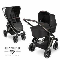 Discount ✔️ ABC Design Kombi-Kinderwagen Salsa 4 Air - inkl. Babywanne & Sportsitz - Diamond Edition - Dolphin - Collection 2022 👍