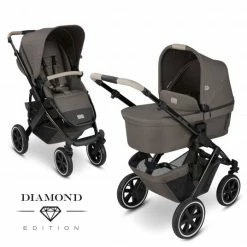 Promo ❤️ ABC Design Kombi-Kinderwagen Salsa 4 Air - inkl. Babywanne & Sportsitz - Diamond Edition - Herb - Collection 2022 ⌛