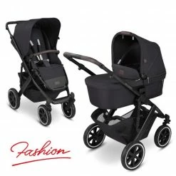 Deals ⌛ ABC Design Kombi-Kinderwagen Salsa 4 Air - inkl. Babywanne & Sportsitz - Fashion Edition - Midnight - Collection 2022 😀