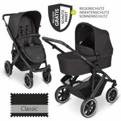 Wholesale 🧨 ABC Design Kombi-Kinderwagen Salsa 4 Air - inkl. Babywanne & Sportsitz mit XXL Zubehörpaket - Classic Edition - Ink - Collection 2023 😉