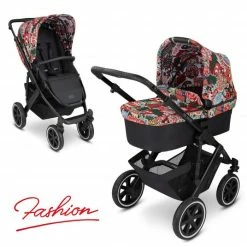 Flash Sale 🥰 ABC Design Kombi-Kinderwagen Salsa 4 Air - inkl. Babywanne, Sportsitz und XXL Zubehörset - Fashion Edition - Comic - Collection 2022 🎉