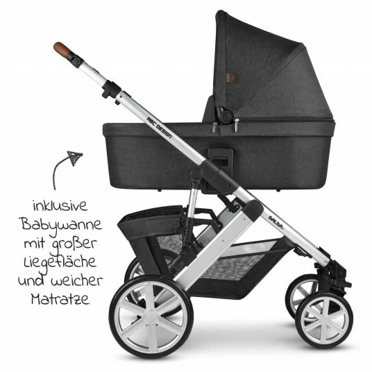 Best deal 🔔 ABC Design Kombi-Kinderwagen Salsa 4 - inkl. Babywanne & Sportsitz - Piano - Collection 2021 🤩 4 Best deal 🔔 ABC Design Kombi-Kinderwagen Salsa 4 - inkl. Babywanne & Sportsitz - Piano - Collection 2021 🤩 - Image 2