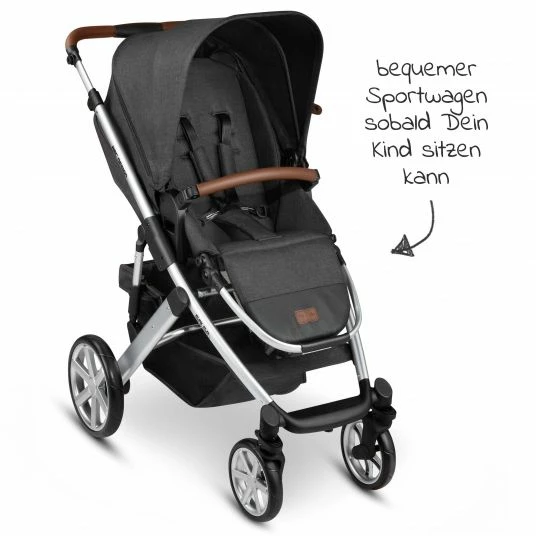 Best deal 🔔 ABC Design Kombi-Kinderwagen Salsa 4 - inkl. Babywanne & Sportsitz - Piano - Collection 2021 🤩 8 Best deal 🔔 ABC Design Kombi-Kinderwagen Salsa 4 - inkl. Babywanne & Sportsitz - Piano - Collection 2021 🤩 - Image 6
