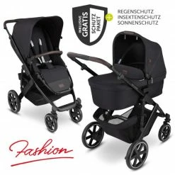 Best Sale 😍 ABC Design Kombi-Kinderwagen Salsa 4 - inkl. Babywanne, Sportsitz und XXL Zubehör-Paket - Fashion Edition - Midnight - Collection 2022 💯