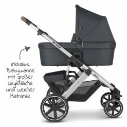 New 🔔 ABC Design Kombi-Kinderwagen Salsa 4 - inkl. Babywanne, Sportsitz und XXL Zubehör-Paket - Storm - Collection 2022 🛒 -Pushchairs Shop abc design kombi kinderwagen salsa 4 inkl babywanne sportsitz und xxl zubehor paket storm 12001502200 zamboo set d2