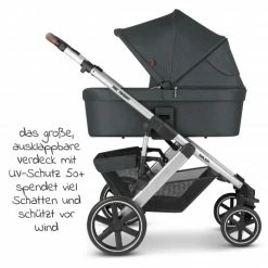 New 🔔 ABC Design Kombi-Kinderwagen Salsa 4 - inkl. Babywanne, Sportsitz und XXL Zubehör-Paket - Storm - Collection 2022 🛒 -Pushchairs Shop abc design kombi kinderwagen salsa 4 inkl babywanne sportsitz und xxl zubehor paket storm 12001502200 zamboo set d4