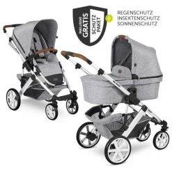 Wholesale 🌟 ABC Design Kombi-Kinderwagen Salsa 4 - inkl. Babywanne, Sportsitz & XXL Zubehörpaket - Graphite Grey - Collection 2021 ⭐