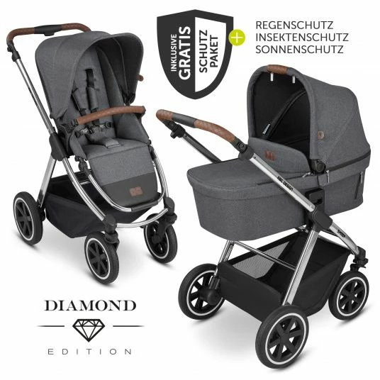 Best Sale 🧨 ABC Design Kombi-Kinderwagen Samba - inkl. Babywanne, Sportsitz und XXL Zubehör-Paket - Diamond Edition - Asphalt - Collection 2022 🎁 3 Best Sale 🧨 ABC Design Kombi-Kinderwagen Samba - inkl. Babywanne, Sportsitz und XXL Zubehör-Paket - Diamond Edition - Asphalt - Collection 2022 🎁
