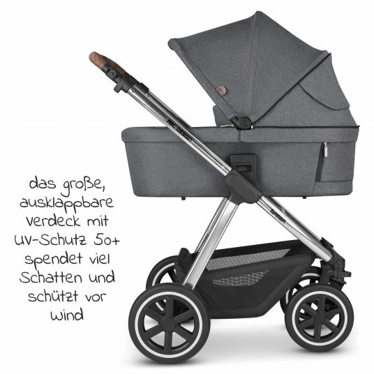 Best Sale 🧨 ABC Design Kombi-Kinderwagen Samba - inkl. Babywanne, Sportsitz und XXL Zubehör-Paket - Diamond Edition - Asphalt - Collection 2022 🎁 7 Best Sale 🧨 ABC Design Kombi-Kinderwagen Samba - inkl. Babywanne, Sportsitz und XXL Zubehör-Paket - Diamond Edition - Asphalt - Collection 2022 🎁 - Image 5