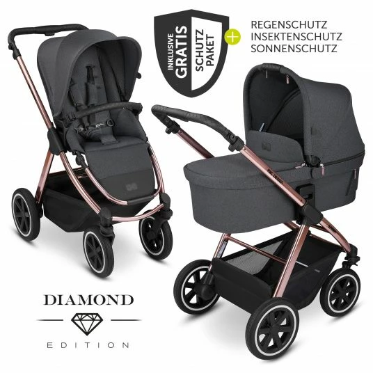 Flash Sale ✔️ ABC Design Kombi-Kinderwagen Samba - inkl. Babywanne, Sportsitz und XXL Zubehör-Paket - Diamond Edition - Bubble - Collection 2022 👏 3 Flash Sale ✔️ ABC Design Kombi-Kinderwagen Samba - inkl. Babywanne, Sportsitz und XXL Zubehör-Paket - Diamond Edition - Bubble - Collection 2022 👏