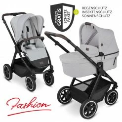 Wholesale ✨ ABC Design Kombi-Kinderwagen Samba - inkl. Babywanne, Sportsitz und XXL Zubehör-Paket - Fashion Edition - Mineral - Collection 2022 🛒