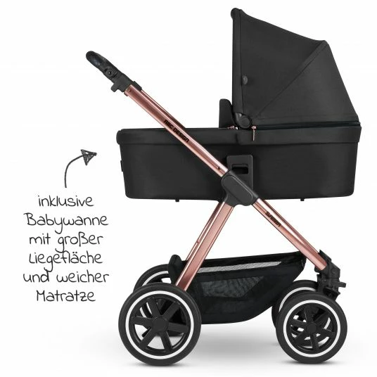 Hot Sale ✨ ABC Design Kombi-Kinderwagen Samba - inkl. Babywanne, Sportsitz & XXL Zubehörpaket - Diamond Edition - Rose Gold - Collection 2021 🌟 5 Hot Sale ✨ ABC Design Kombi-Kinderwagen Samba - inkl. Babywanne, Sportsitz & XXL Zubehörpaket - Diamond Edition - Rose Gold - Collection 2021 🌟 - Image 3