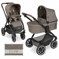 Cheapest ⭐ ABC Design Kombi-Kinderwagen Samba - inkl. Babywanne und Sportsitz - Pure Edition - Nature - Collection 2023 😍