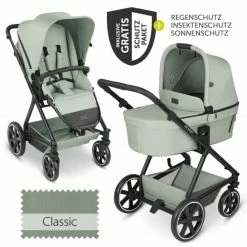 Best Sale ❤️ ABC Design Kombi-Kinderwagen Vicon 4 - inkl. Babywanne & Sportsitz mit XXL Zubehörpaket - Classic Edition - Pine - Collection 2023 😀