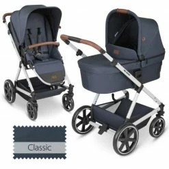 Hot Sale 💯 ABC Design Kombi-Kinderwagen Vicon 4 - inkl. Babywanne und Sportsitz - Classic Edition - Lake - Collection 2023 🔥