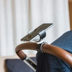 Promo 👍 ABC Design Universal mobile phone holder - White-Black 🔥 -Pushchairs Shop abc design universal kinderwagen handyhalter white black 12000391621 d3