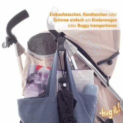 Flash Sale 😉 Diago 2er Pack Befestigungs-Haken Hug it! für Kinderwagen - Grau ⭐ -Pushchairs Shop diago 2er pack befestigungs haken hug it fur kinderwagen grau 30107 75363 d3
