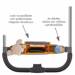 Best Sale ❤️ Diago Baby carriage organizer - Grey Orange ✨ -Pushchairs Shop diago kinderwagen organizer grau orange 30053 75277 d1