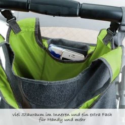 Best deal ❤️ Diago Kinderwagen-Tasche Deluxe - Grau Grün 👍 -Pushchairs Shop diago kinderwagen tasche deluxe grau grun 30076 75276 d2