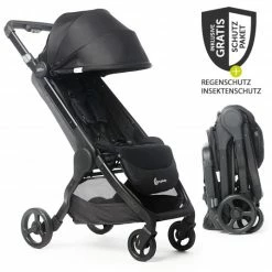 Deals 👍 Ergobaby Buggy & Sportwagen ab Geburt bis 4 Jahre (22 kg) mit nur 7,8 kg inkl. XXL Zubehörpaket - Black 🛒