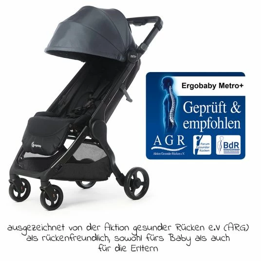 Best reviews of 🔔 Ergobaby Buggy & Sportwagen Metro+ ab Geburt bis 4 Jahre (22 kg) mit nur 7,8 kg inkl. Regenschutz - Slate Grey 🥰 5 Best reviews of 🔔 Ergobaby Buggy & Sportwagen Metro+ ab Geburt bis 4 Jahre (22 kg) mit nur 7,8 kg inkl. Regenschutz - Slate Grey 🥰 - Image 3
