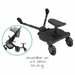 Cheap 🔥 Fillikid Buggy Board Mitfahrbrett Basic mit Sitz für alle gängigen Kinderwagen - Schwarz 😉 -Pushchairs Shop fillikid buggy board mitfahrbrett basic mit sitz fur alle gangigen kinderwagen schwarz sn0053 d2