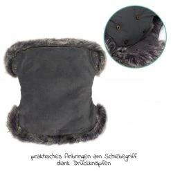 Promo 🥰 Fillikid Handwärmer mit Fell Halifax - Hellgrau Melange - Collection 2022 ✨ -Pushchairs Shop fillikid handwarmer mit fell halifax hellgrau melange 1170 17 d3
