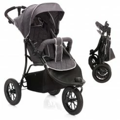 New 🧨 Fillikid Sportwagen & Jogger Fill mit großen Luftkammerreifen - Dunkelgrau Melange 🔔