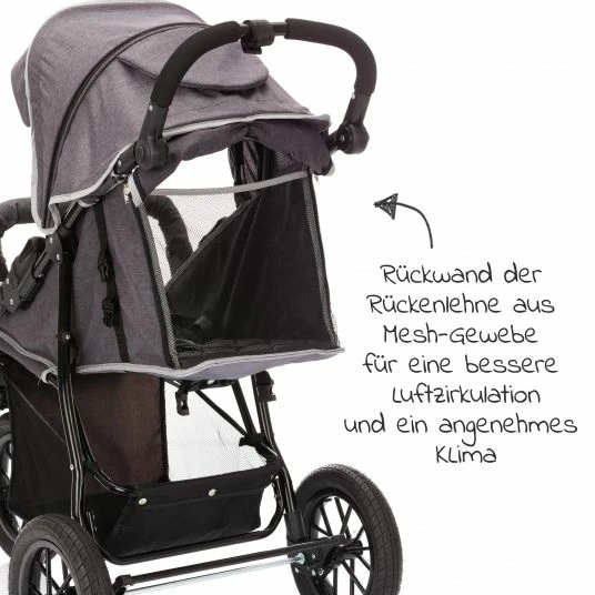New 🧨 Fillikid Sportwagen & Jogger Fill mit großen Luftkammerreifen - Dunkelgrau Melange 🔔 8 New 🧨 Fillikid Sportwagen & Jogger Fill mit großen Luftkammerreifen - Dunkelgrau Melange 🔔 - Image 6