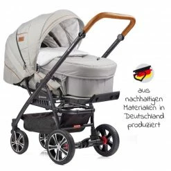 Pushchairs Shop -Pushchairs Shop gesslein 2in1 kinder kombiwagen f4 air classic mit c2 tragetasche umsetzbaren sportwagenaufsatz schwarz cognac granitgrau 10410012 251251 d1