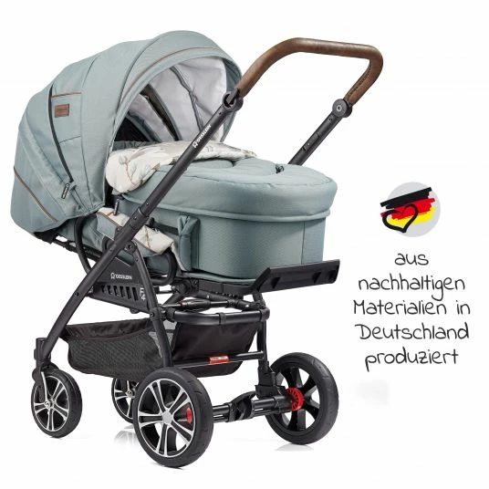 Brand new 🎁 Gesslein 2in1 Kinder-Kombiwagen F4 Air+ Classic mit C2 Tragetasche & umsetzbaren Sportwagenaufsatz - Schwarz-Tabak-Aqua Mint - Collection 2022 🧨 4 Brand new 🎁 Gesslein 2in1 Kinder-Kombiwagen F4 Air+ Classic mit C2 Tragetasche & umsetzbaren Sportwagenaufsatz - Schwarz-Tabak-Aqua Mint - Collection 2022 🧨 - Image 2