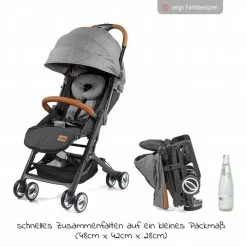 Wholesale 👍 Gesslein Buggy & Reisebuggy Smiloo Cuby mit Liegeposition, klein faltbar nur 6,5kg - Black-Cognac-Camel Meliert - Collection 2022 👏 -Pushchairs Shop gesslein buggy reisebuggy smiloo cuby mit liegeposition klein faltbar nur 6 5kg black cognac camel meliert 431110 547000 d3